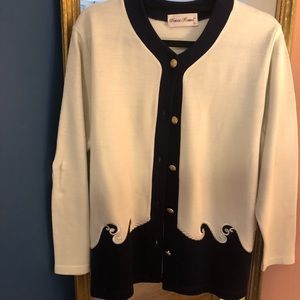 Vintage Embroidered Classic Cardigan